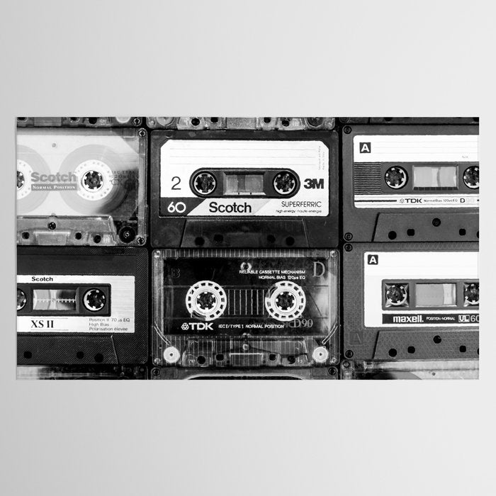 Something Nostalgic - black and white #decor #society6 #buyart Tablecloth Gallery Image 2