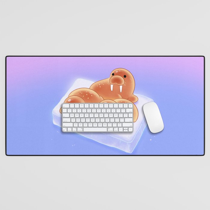 Walrus bun Desk Mat Gallery Image 1