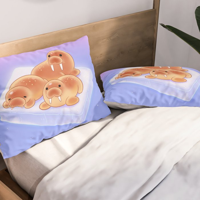 Walrus bun Pillow Sham Gallery Image 2