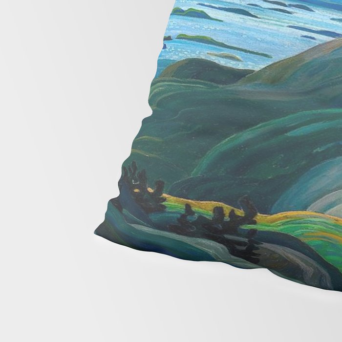 Canadian Landscape Franklin Carmichael Art Nouveau Post-Impressionism Pillow Sham Gallery Image 4