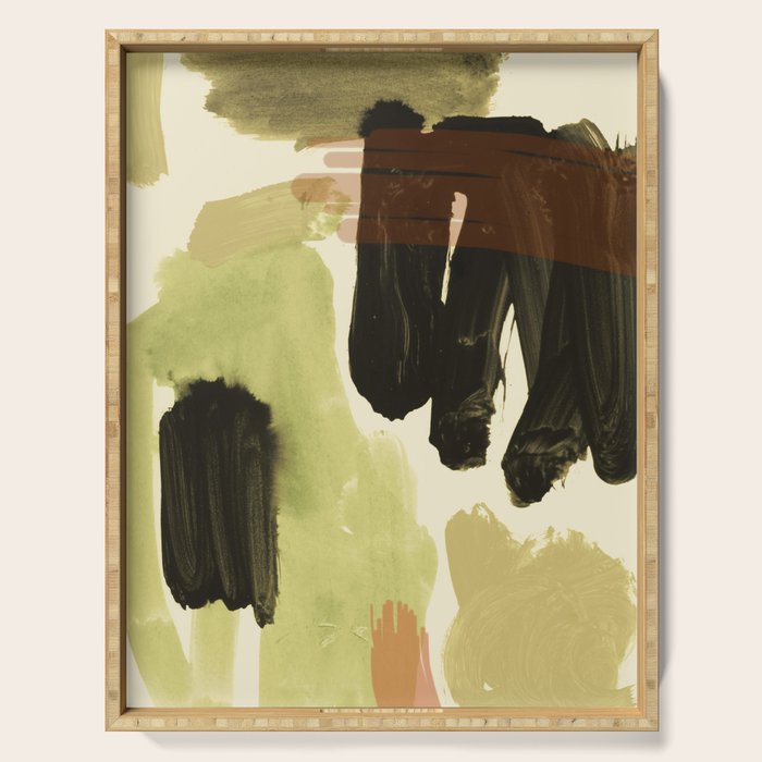 minimalist painting 08 Serving Tray Gallery Image 1