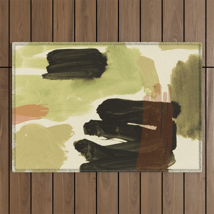 minimalist painting 08 Outdoor Rug Gallery Image 1