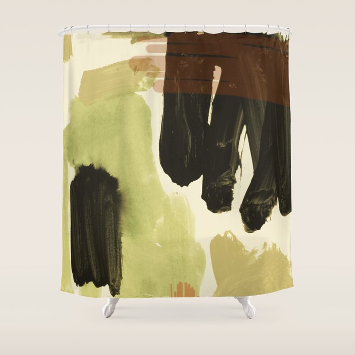 minimalist painting 08 Shower Curtain Gallery Image 1
