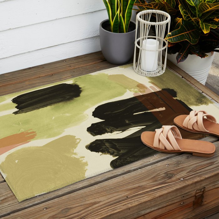 minimalist painting 08 Outdoor Rug Gallery Image 2