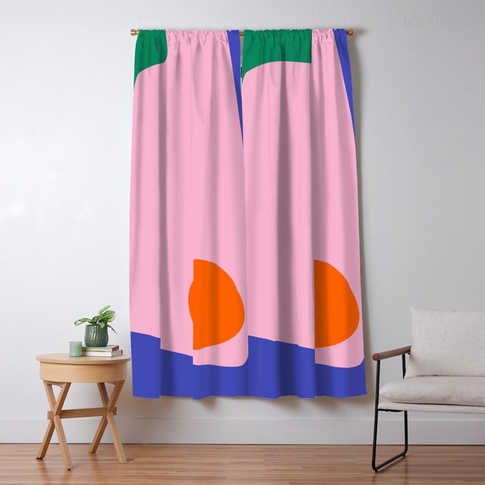 Abstract Modern Colorblock Window Curtain Gallery Image 5