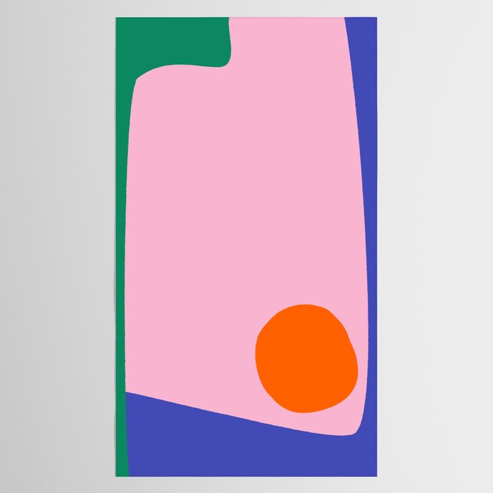 Abstract Modern Colorblock Tablecloth Gallery Image 2