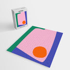 Abstract Modern Colorblock Jigsaw Puzzle Gallery Image 2