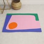 Abstract Modern Colorblock Rug Gallery Image 1