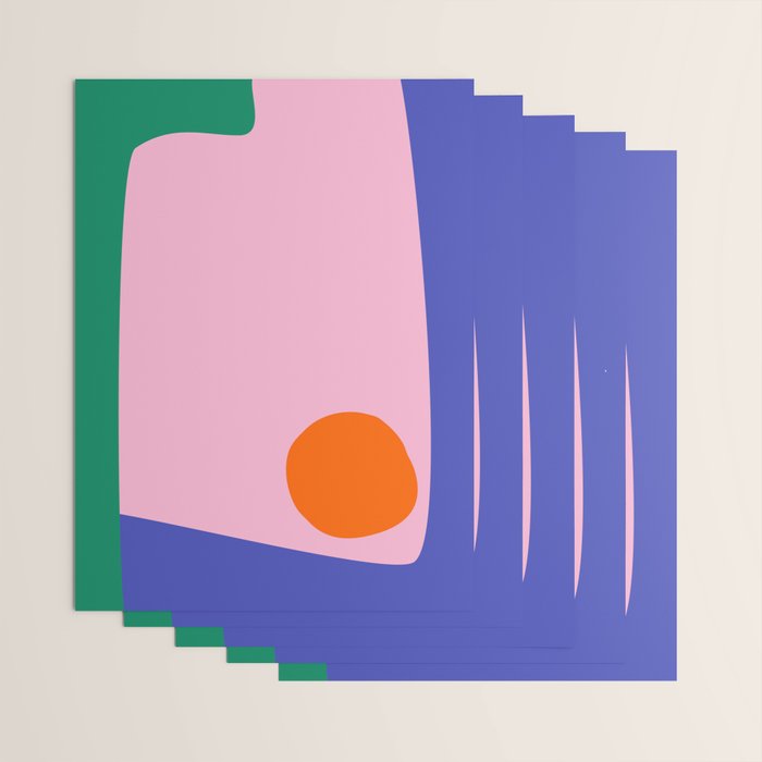 Abstract Modern Colorblock Wrapping Paper Gallery Image 3