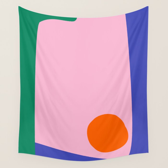 Abstract Modern Colorblock Wall Tapestry Gallery Image 4