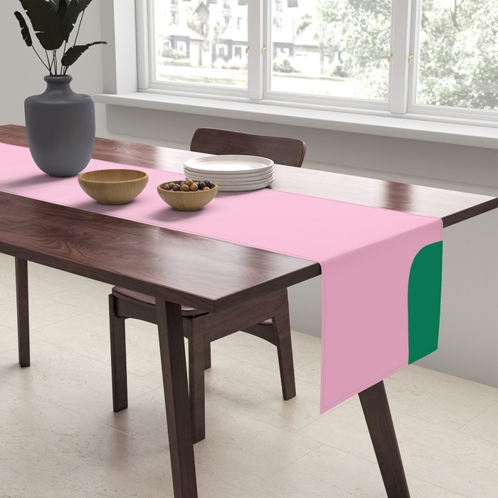 Abstract Modern Colorblock Table Runner Gallery Image 2