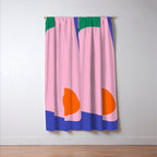 Abstract Modern Colorblock Window Curtain Gallery Image 3