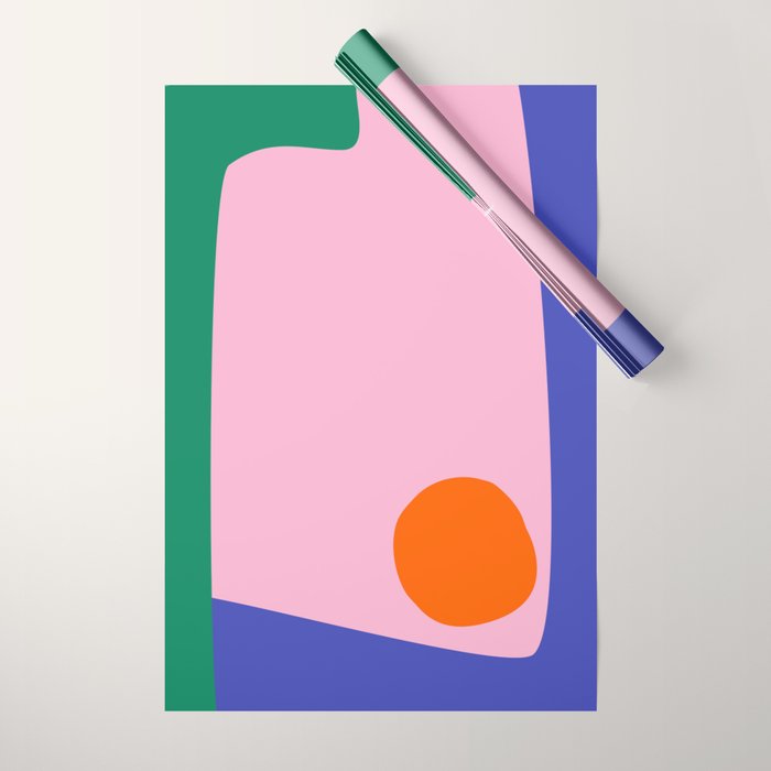 Abstract Modern Colorblock Wrapping Paper Gallery Image 1