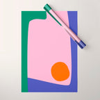 Abstract Modern Colorblock Wrapping Paper Gallery Image 1