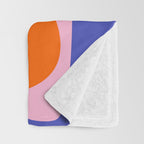 Abstract Modern Colorblock Throw Blanket Gallery Image 3