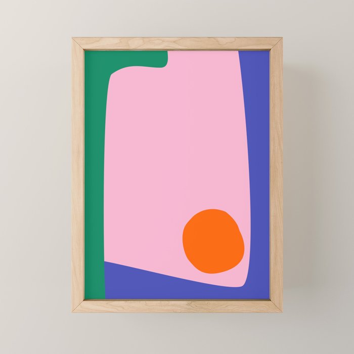 Abstract Modern Colorblock Mini Art Print Gallery Image 1