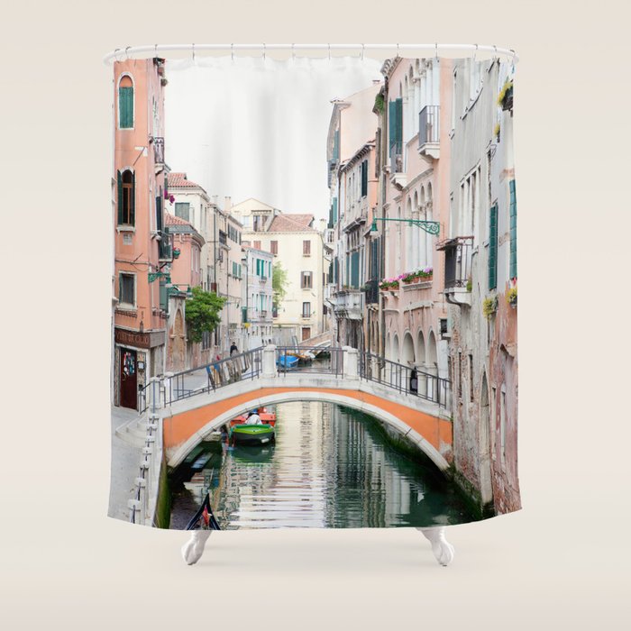 Venezia - Venice Italy Travel Photography Shower Curtain Gallery Image 1
