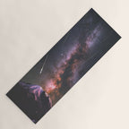 Mount Rainier Under Shooting Stars Yoga Mat Gallery Image 1