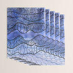 Ocean Waves Watercolor Line Art Wrapping Paper Gallery Image 3