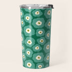 Green Flower Travel Mug Gallery Image 2