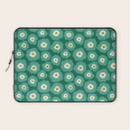 Green Flower Laptop Sleeve Gallery Image 1