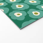Green Flower Welcome Mat Gallery Image 2