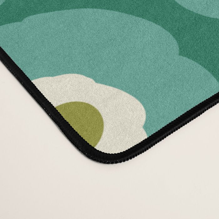 Green Flower Desk Mat Gallery Image 4