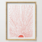 Let The Sunshine In - Red Serving Tray Gallery Image 1