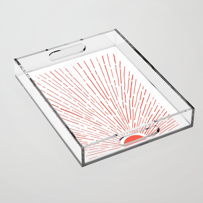 Let The Sunshine In - Red Acrylic Tray Gallery Image 1