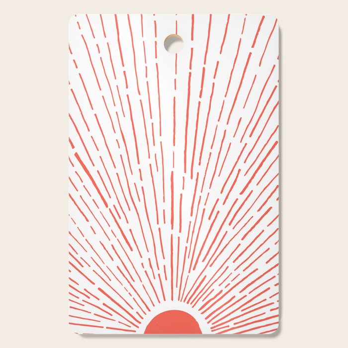 Let The Sunshine In - Red Cutting Board Gallery Image 1