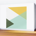 Geometrics - citrus & concrete Wall Mural Gallery Image 2