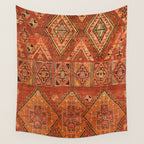 Traditional Vintage Heritage Moroccan Carpet  Wall Tapestry Gallery Image 4