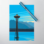 Blue Pearl Wrapping Paper Gallery Image 1