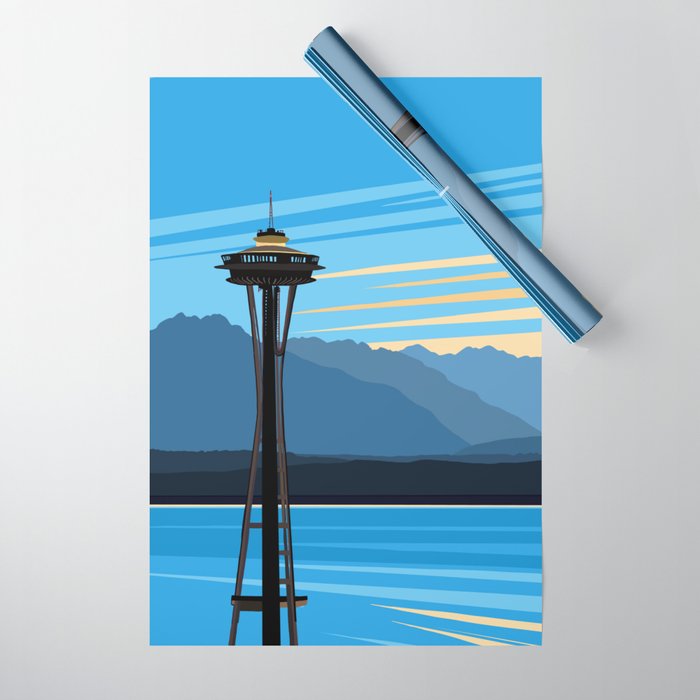 Blue Pearl Wrapping Paper Gallery Image 1