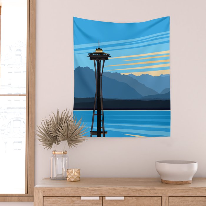 Blue Pearl Wall Tapestry Gallery Image 2