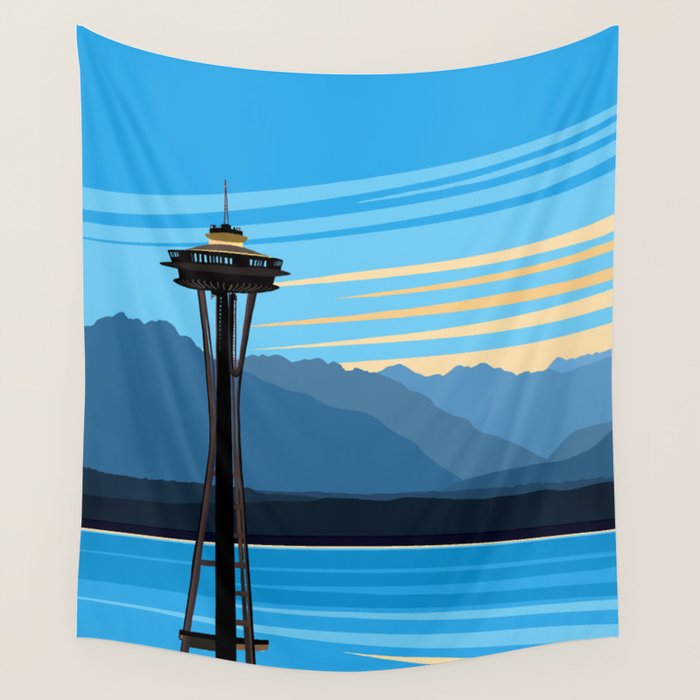 Blue Pearl Wall Tapestry Gallery Image 4