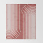 Gradient Curvature VI Throw Blanket Gallery Image 2
