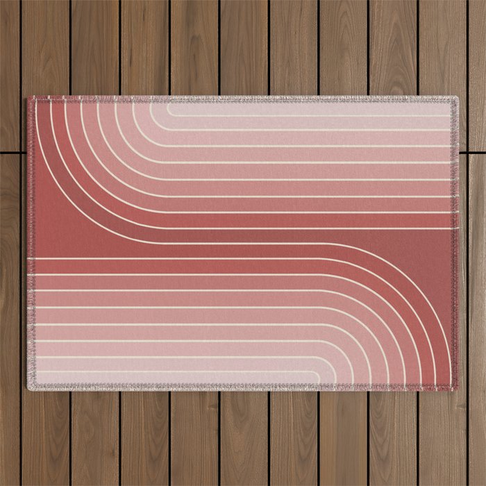 Gradient Curvature VI Outdoor Rug Gallery Image 1