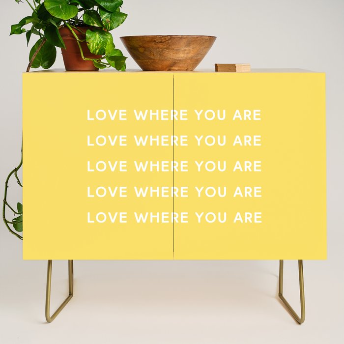 Love Where You Are in Yellow Credenza Gallery Image 1
