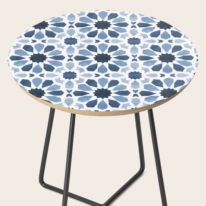 Watercolor Zellige Harmony Side Table Gallery Image 2