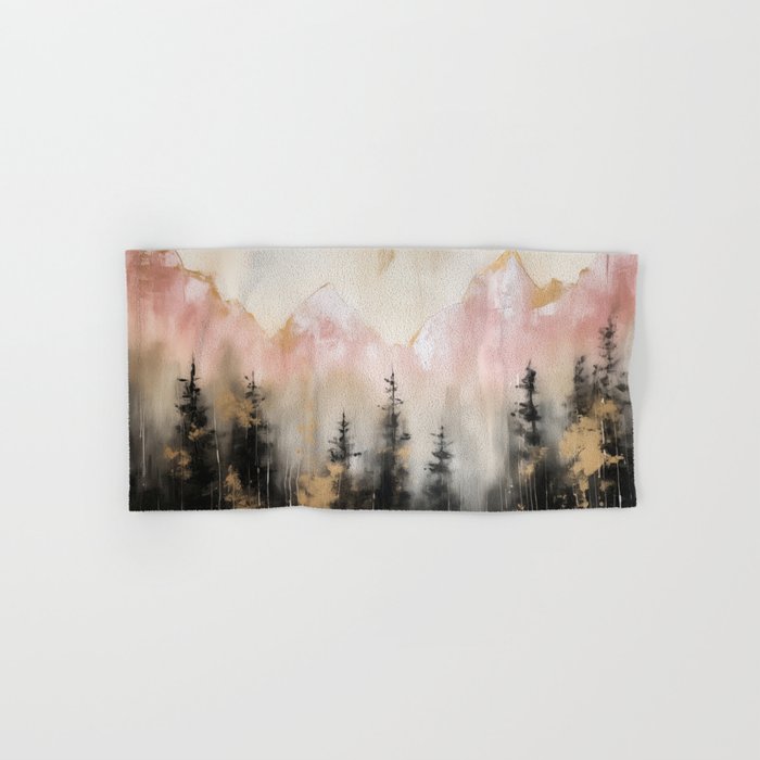 Rocky Mountain High Pastel Oil Painting Bath Towel Gallery Image 1