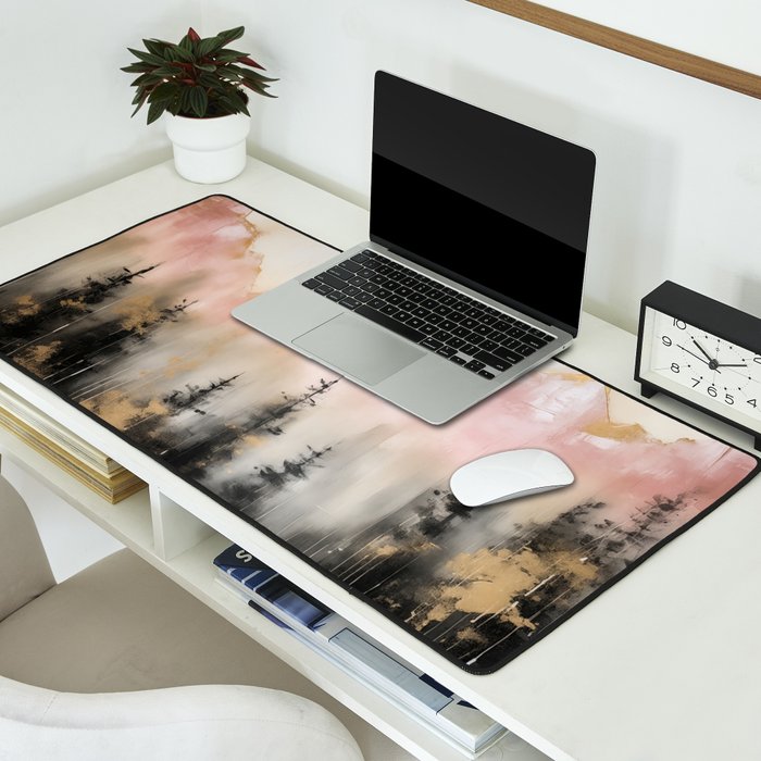 Rocky Mountain High Pastel Oil Painting Desk Mat Gallery Image 2