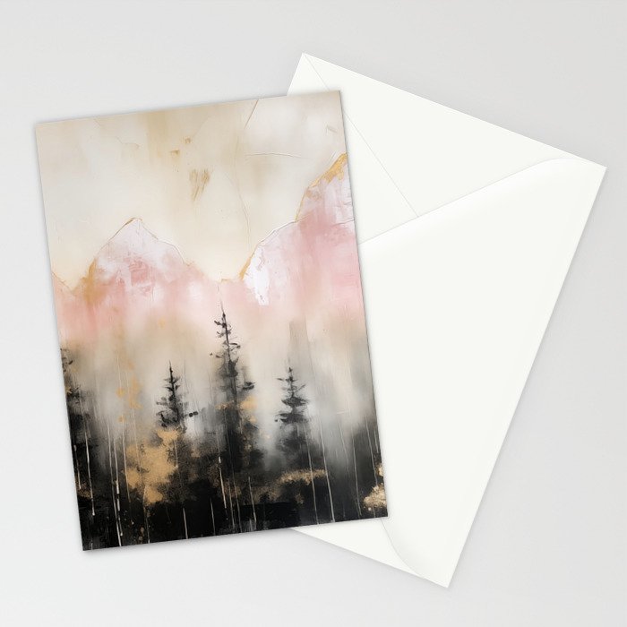 Rocky Mountain High Pastel Oil Painting Stationery Card Gallery Image 2