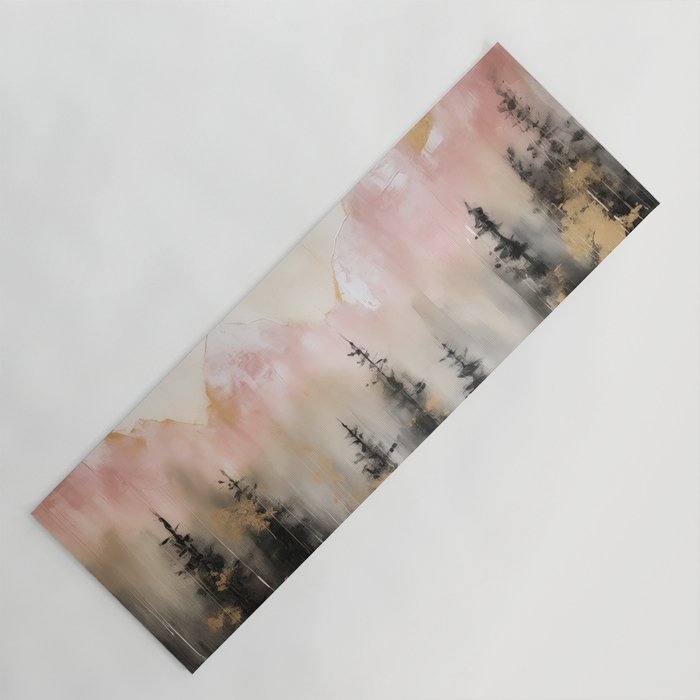 Rocky Mountain High Pastel Oil Painting Yoga Mat Gallery Image 1