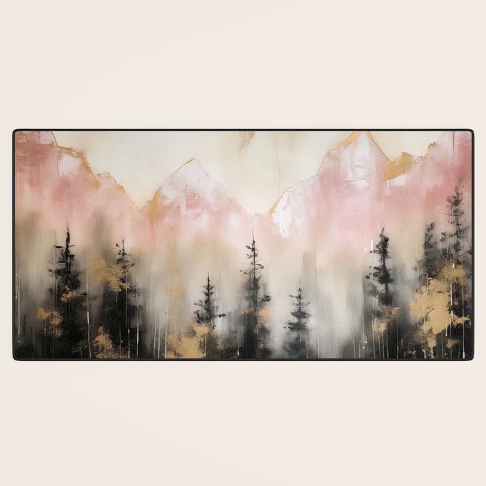 Rocky Mountain High Pastel Oil Painting Desk Mat Gallery Image 3