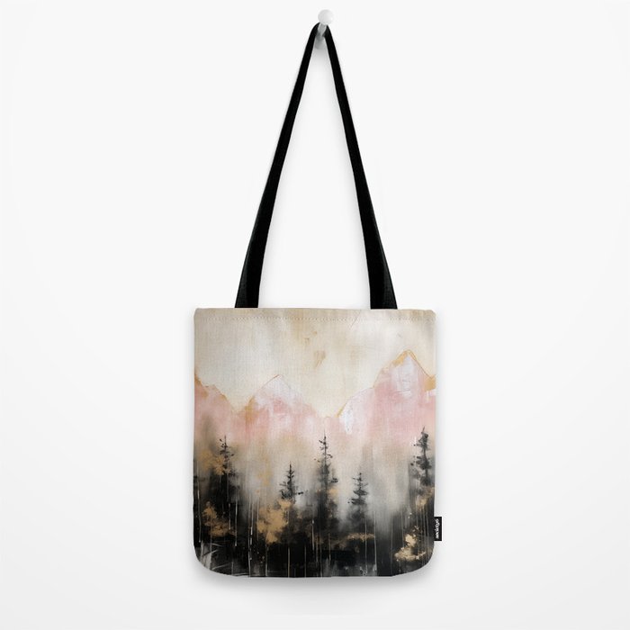 Rocky Mountain High Pastel Oil Painting Tote Bag Gallery Image 2