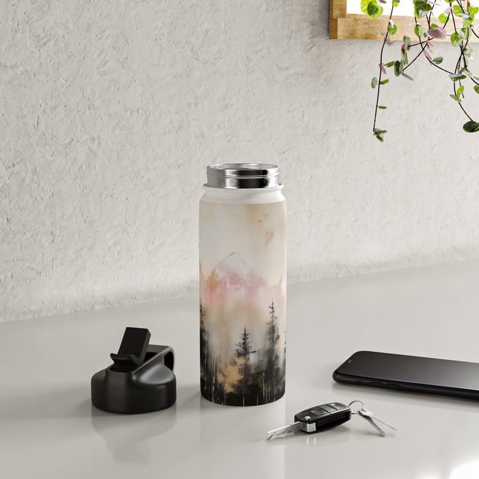 Rocky Mountain High Pastel Oil Painting Water Bottle Gallery Image 4