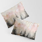 Rocky Mountain High Pastel Oil Painting Pillow Sham Gallery Image 3