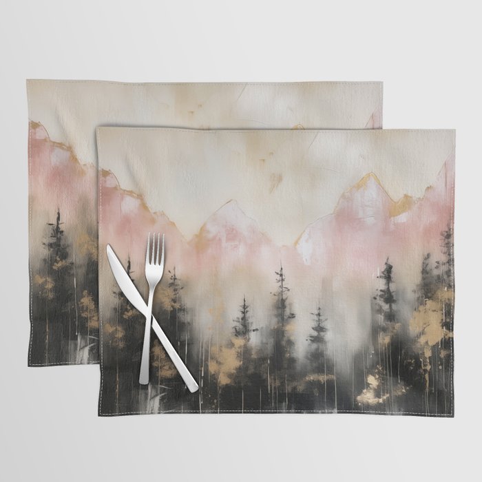 Rocky Mountain High Pastel Oil Painting Placemat Gallery Image 1