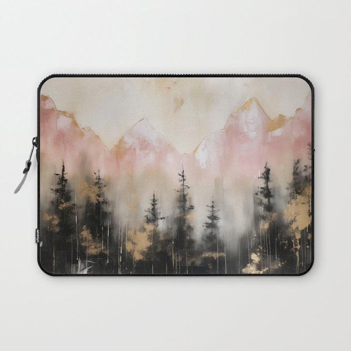 Rocky Mountain High Pastel Oil Painting Laptop Sleeve Gallery Image 1